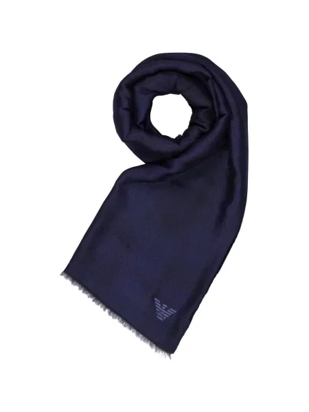 Fular Emporio Armani albastru