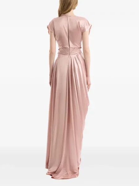 Rochie maxi Gemy Maalouf drapată roz