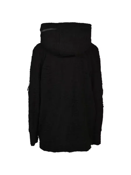 Hanorac cu glugă D Hygen zdrențuiți negru