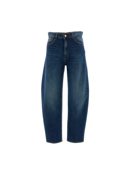 Szerokie jeansy 3x1 niebieskie