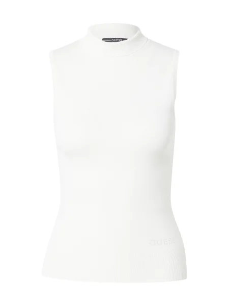GUESS Top brodat Zelinda murdar alb