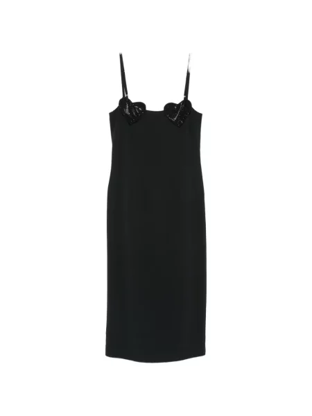 Rochie midi Blumarine cu motiv cu inimi negru