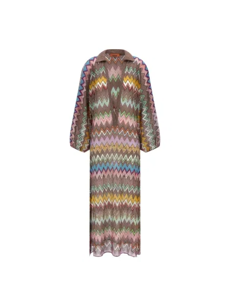 Dzianinowa sukienka koszulowa Missoni