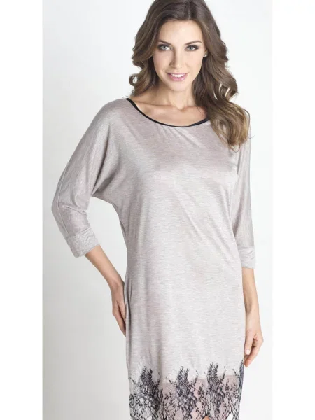 Короткая ночнушка сіра
