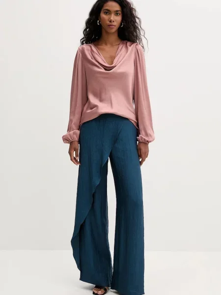 Блузка Fracomina однотонна рожевий