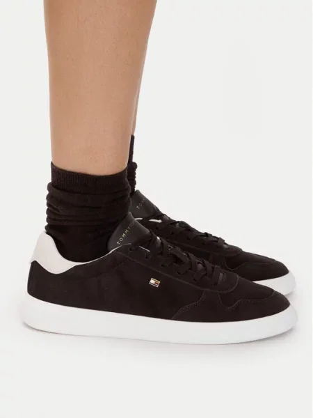 Tommy Hilfiger Сникърси Icon Court Light Leather Тъмнокафяв