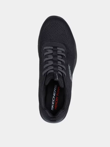 Кожаные повседневные кроссовки Skechers черные