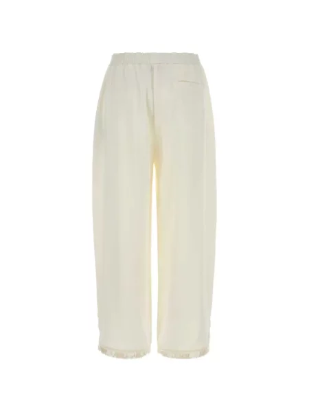 Pantaloni Stella Mccartney cu paiete alb