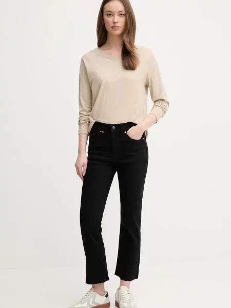 United Colors of Benetton jeansy high waist czarne