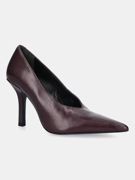 Pantofi cu toc Patrizia Pepe bordo