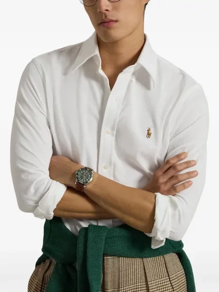 Șosete Polo Ralph Lauren cu broderie în carouri de flanelă verde