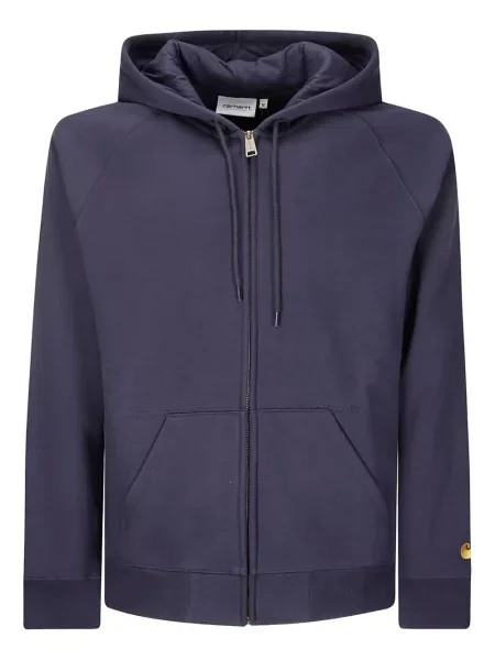 Geacă Carhartt Wip cu glugă albastru