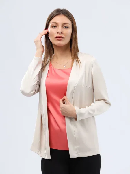 CAT ORANGE Жакет Молочний Віскоза/поліестер помаранчевий