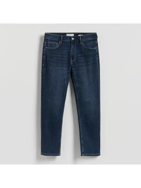 Reserved Egyenes szárú farmer tengerészkék