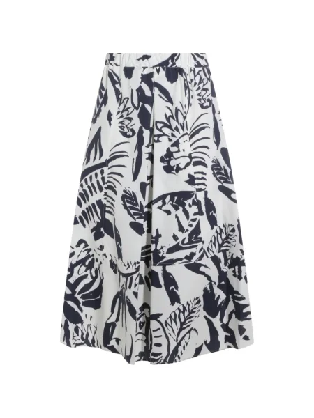 Spódnica Antonelli w kwiatki z nadrukiem niebieska