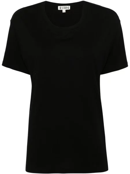 Krótka koszulka Eterne czarna