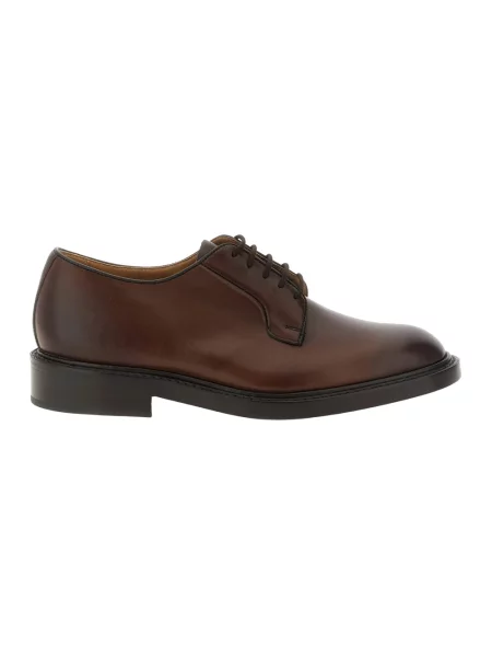 Derby Tricker's skórzany brązowy