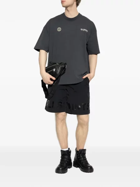 Tricou Allsaints cu imagine negru