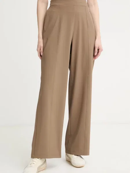 Calvin Klein Performance pantaloni straight pentru femei maro