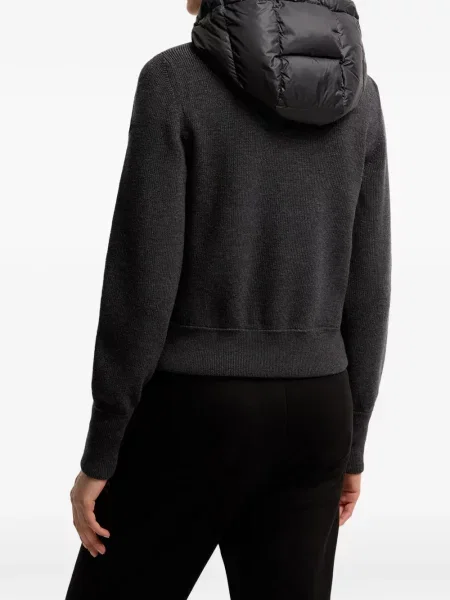 Cardigan Moncler cu glugă gri