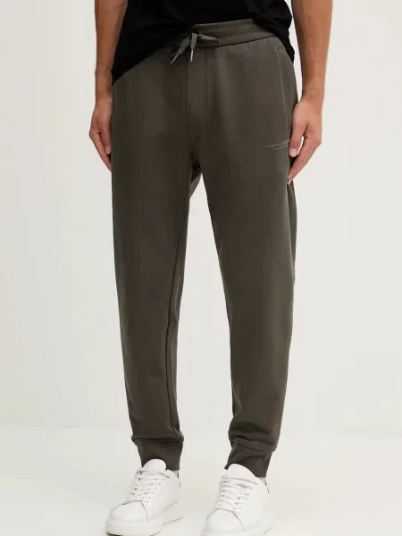 Спортивні штани Armani Exchange однотонні зелений