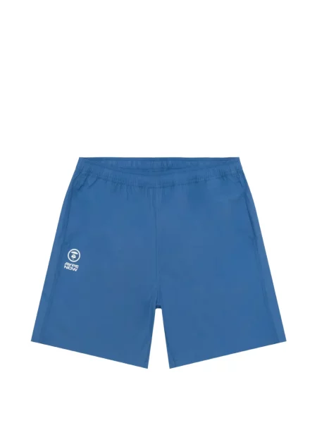 Pantaloni scurți Aape By A Bathing Ape cu imagine cu cordon albastru