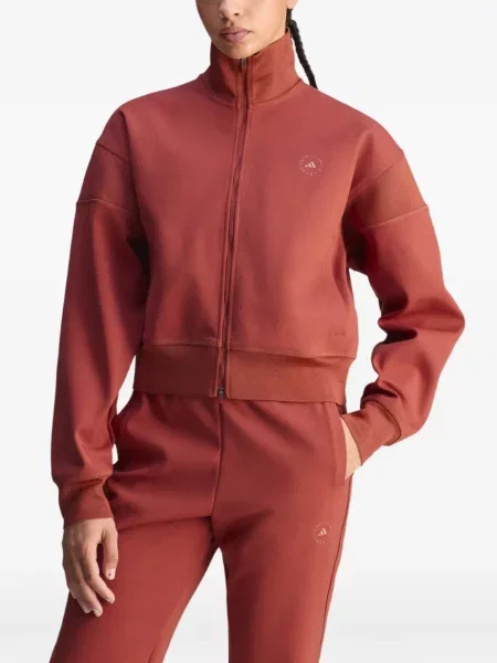 Pulover Adidas By Stella Mccartney cu imagine portocaliu