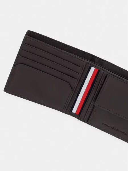 Tommy Hilfiger portfel skórzany brązowy