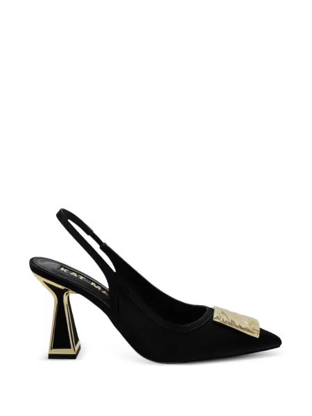 Pantofi cu toc Kat Maconie slingback cu autograf negru