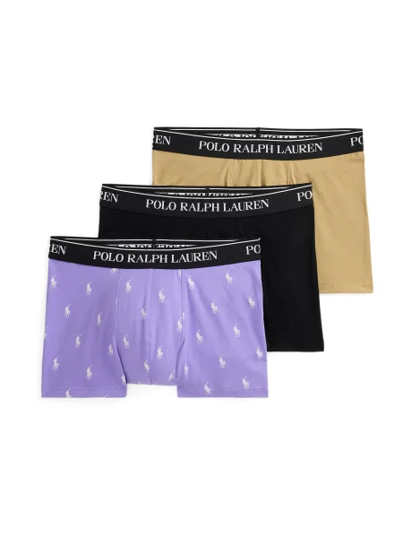 Polo Ralph Lauren Boksarice CLASSIC gorčica / sivka bela črna