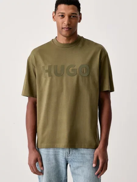 HUGO tricou basic pentru bărbați din Dinkee verde