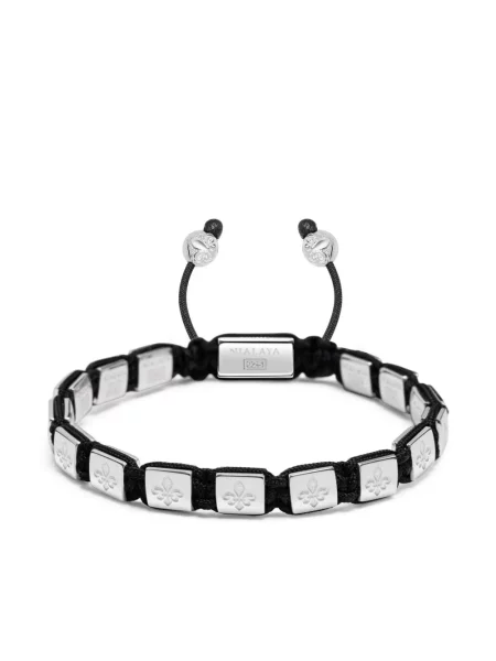 Brăţară Nialaya Jewelry cu mărgele argintiu