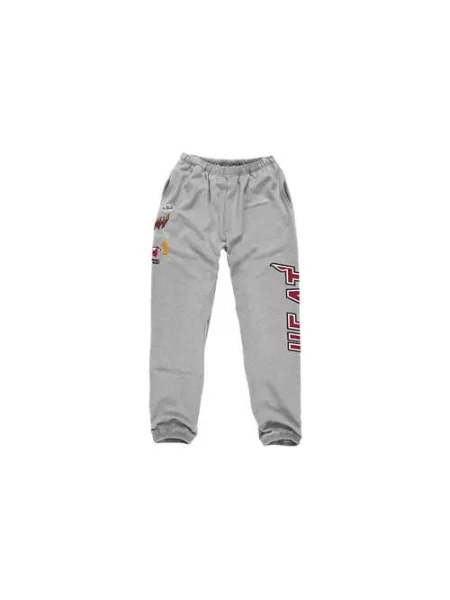 Spodnie sportowe Mitchell & Ness Champ City Fleece Miami Heat szare