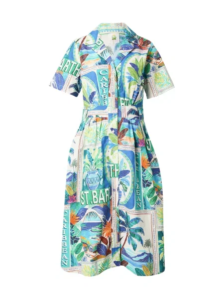 PRINCESS GOES HOLLYWOOD Dolga srajca modra / žad / oranžna bela