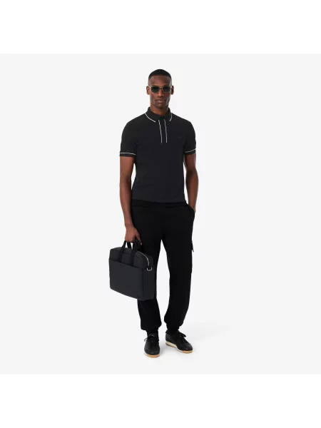 Lacoste Organiczna Koszulka Polo Paryż Regular Fit czarna