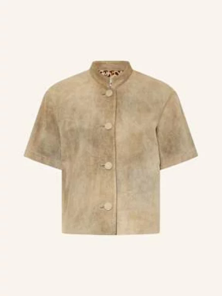 Meindl Kurtka Skórzana W Stylu Ludowym Nizza gruen