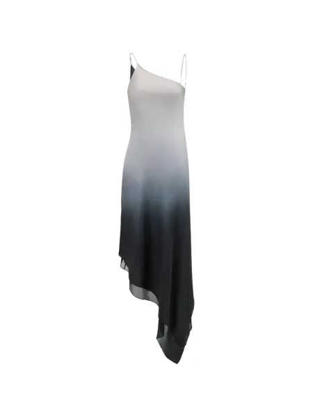 Rochie midi Oude Waag asimetrică gri