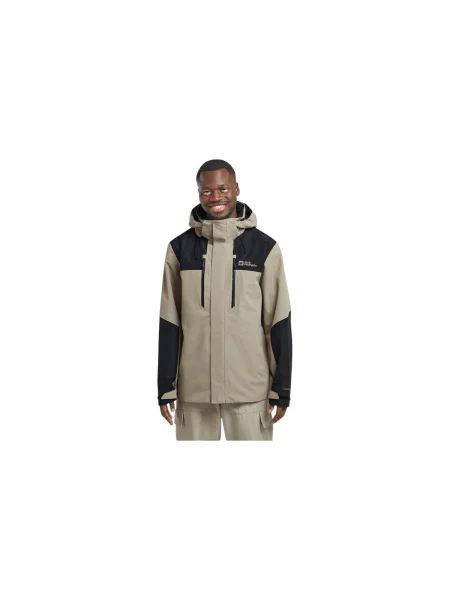 Jack Wolfskin Outdoorová bunda Jasper 2l sivá