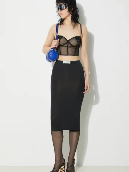 Biustonosz Fiorucci tiulowy w serca czarny