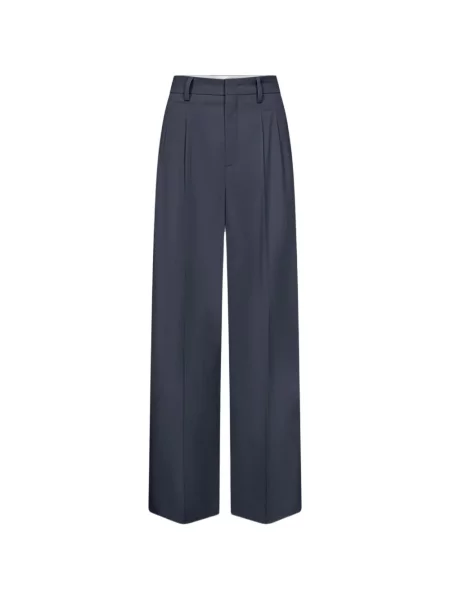 Spodnie Rossi plisowane niebieskie