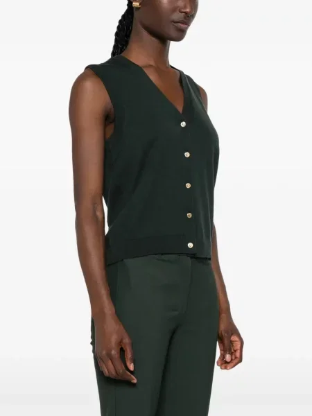 Vestă 's Max Mara cu decolteu în V verde