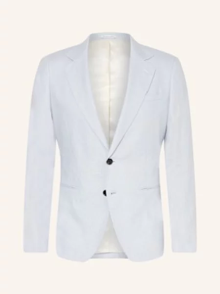 Reiss Oblekové Sako Kin Slim Fit Ze Lnu 33 soft blue modré