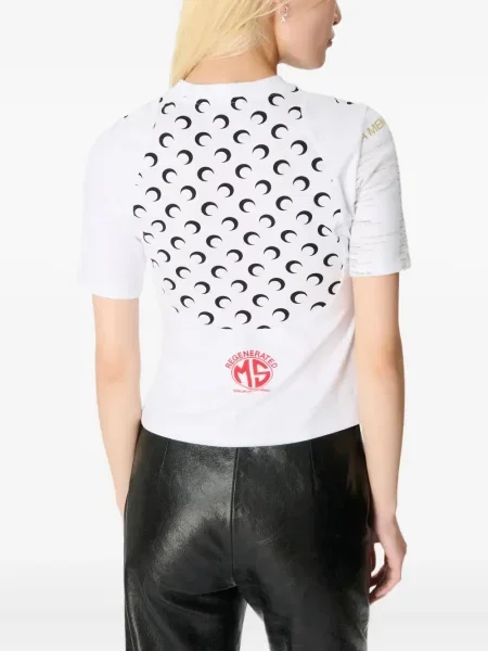 Tricou Marine Serre alb