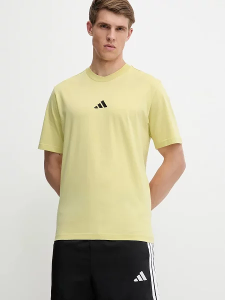 Тениска adidas Essential с апликация жълто
