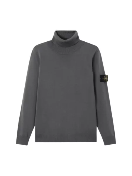 Golf golf Stone Island wełniany z kamieniami szary