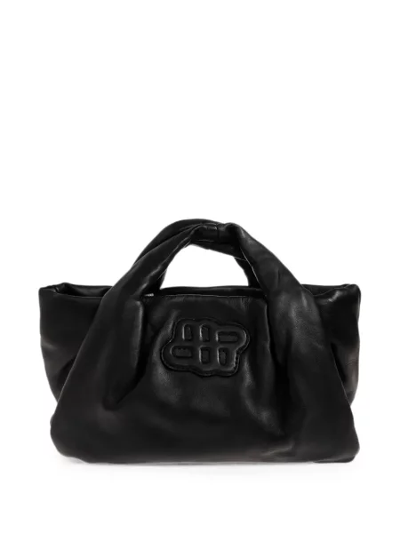 Geantă shopper Munthe cu autograf negru