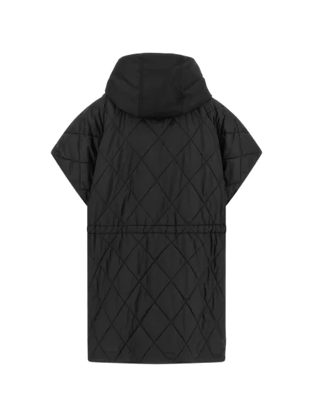 Vestă Weekend Max Mara cu glugă negru