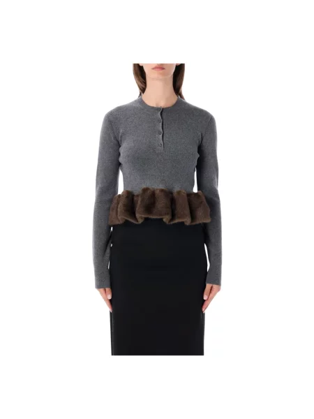 Sweter Stella Mccartney wełniany szary