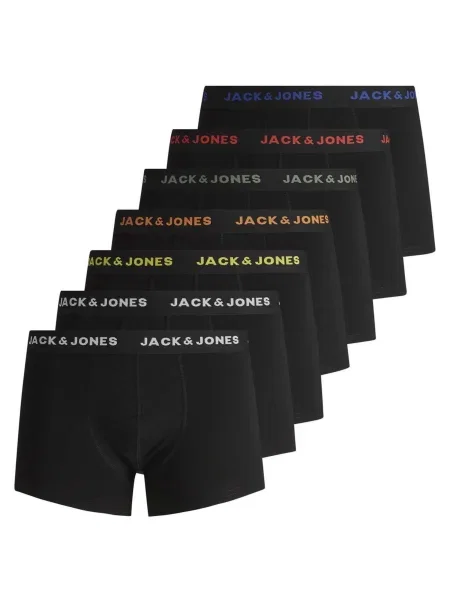 JACK & JONES Boxeri verde închis / portocaliu / roșu alb negru