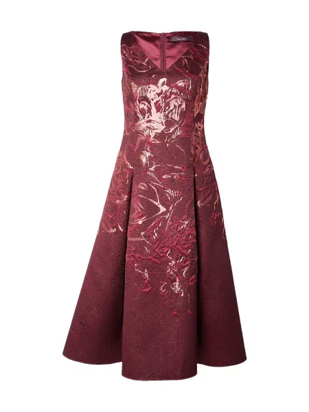 Vera Mont Rochie de cocktail auriu / bordeaux / rubiniu roșu